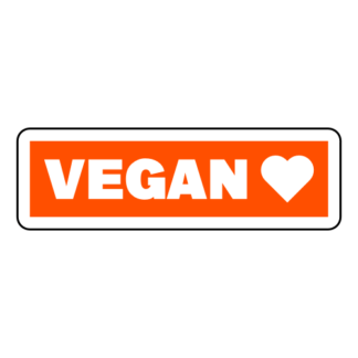 Vegan Sticker (Orange)